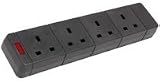 Review Skytronic  / MSC04B 4 gang 13A trailing socket with neon
