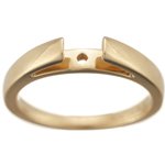 Engagement Ring Setting - 18K Yellow Gold Cathedral Setting