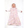 Halo SleepSack Micro-Fleece Wearable Blanket, Pink Flowers, Large