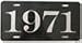 1971 YEAR LICENSE PLATE