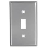 Cooper Wiring 1G Stainless Steel Switch Plate 93071-BOX