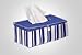 Kitchen & Housewares : TISSUE HOLDER, navy stripes, 25x14x10cm