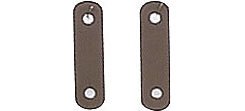 Perri's Safety Stirrup Leather Tabs, Brown, One Size