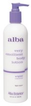 Alba Botanica Very Emollient Body Lotion, Unscented, 12 oz, 2 Pack