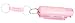 SABRE RED Compact Pepper Spray with Pink Key Case