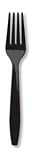 Black Plastic Forks 24 pc.