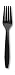 Black Plastic Forks 24 pc.