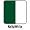 White Body With Kelly (medium) Green Sleeves