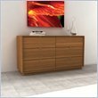 Sonax Manning Contemporary Wide Dresser in Eternity Walnut