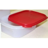 Tupperware Modular Mate Square 2 Container. Red Seal by Tupperware