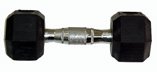 Rubber Coated Dumbell - 20lb