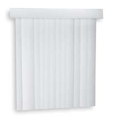 Battalion 3AEJ5 Vertical Blinds, 84 X 104 In, Alabaster