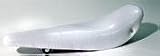 White Metallic Banana Seat Stingray Saddle