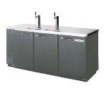 Keg Beer Dispenser / Cooler, 4 Keg, 2 Faucets, 3 Doors, Energy Star, Black