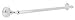 Bath Unlimited Illustra Towel Bar, 24 inch chrome