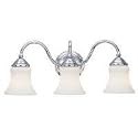 Sea Gull Lighting 40022-05 Darien 3-Light Vanity, Chrome Finish with Etched Opal Glass