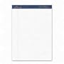 Ampad 20-070 Gold Fibre 16# Watermarked White Wide Rule 50-Sheet Pads, 8-1/2 x 11-3/4, Doz.