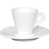 White Espresso Cup Saucer Tea Set Coffee Mug Crockery White 60ml 3oz (Box 6)