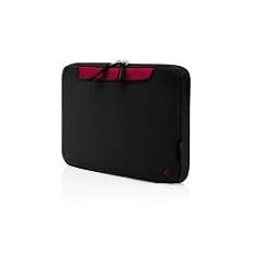 Belkin Neopren Netbook-Schutzh�lle mit Stauraum 25,9 cm (10,2 Zoll) pitch black/jetset red