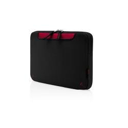 Belkin Neopren Netbook-Schutzh&uuml;lle mit Stauraum 25,9 cm (10,2 Zoll) pitch black/jetset red Preisvergleich