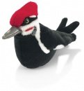 Pileated Woodpecker - Audubon Plush Bird (Authentic Bird Sound)