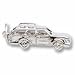 Station Wagon Charm in White Gold