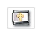 Celtic Cross No Color Classic Gold, Italian Charm by Nomination Charms