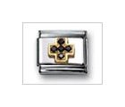 Cross Black Classic CZ, Italian Charm by Nomination Charms