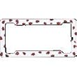 Lady Bugs License Plate Frame (Made of Plastic)