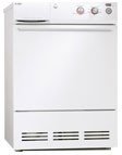 Condenser easy control system with smooth dial, 2 drying programs (non-vented), White