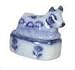 Dollhouse Miniature Blue & White Porcelain Cow Tureen