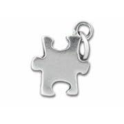 Autism Awareness Sterling Silver Puzzle Charm