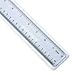 o Universal o - Acrylic Plastic Ruler, 12, Clear