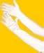 Garten & Freizeit : ein Paar Satin Gala Handschuhe weiss Zubehör