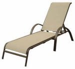 Courtyard Creations Brz Sling Lounge Chair Kts1260 Aluminum/Steel Patio Chairs