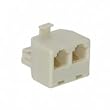 Cables To Go 01922 RJ11 4-pin Modular T-Adapter (Ivory)