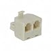 Cables To Go 01922 RJ11 4-pin Modular T-Adapter (Ivory)