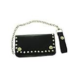AC51 - Biker Chain Wallet Bifold with Studs 