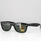 Ray Ban NEW WAYFARER RB2132 Black Crystal Green 901L 55mm Sunglasses product image