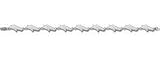 Denver Broncos Logo 3/8 7 1/2 Bracelet - Sterling Silver Jewelry