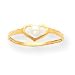 14k 2.75mm Cultured Pearl Heart Ring