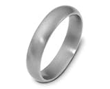 Titanium Comfort Fit Curved Top Wedding Band (5mm)