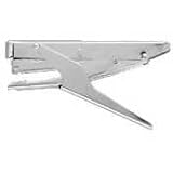 Plier/Tacker Stapler,Top-load,Anti-Jam,210 Staple Cap,Chrome, Sold as 1 each