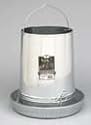 Hanging Poultry & Gamebird Feeder with Feed Pan, 30 Lb Galvanized Steel