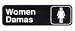 Women/Damas Sign - 3 x 9