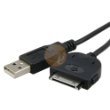 NEW FOR IPHONE 3G 2ND BLACK USB DATA CABLE WIRE CORD
