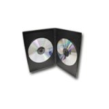 14mm Double DVD Case, Black, 100 Pack