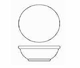 10 Ounce 5 1/4 Rolled Edge Buffalo Nappie (07-0299) Category: China Bowls