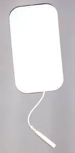 2"x3.5" Rectangle Electrodes, White Foam, W/US Premium Gel. 4/pack