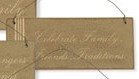 Celebrate Family, Friends, Traditions Tan Wooden Sign Room Decor